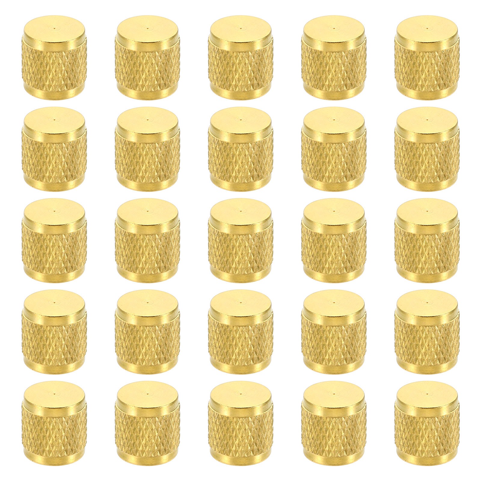 25 Pack 1/4" SAE Service Access Valve Caps Refrigeration Valve Cap with Seal