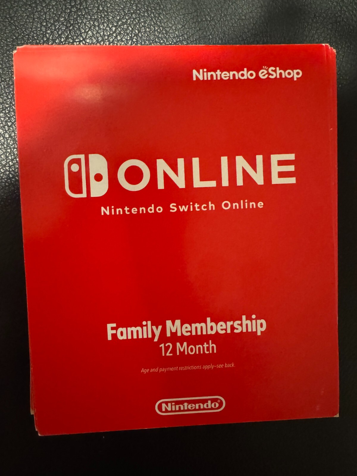 Nintendo Switch Online Eshop Family Membership 12 Months