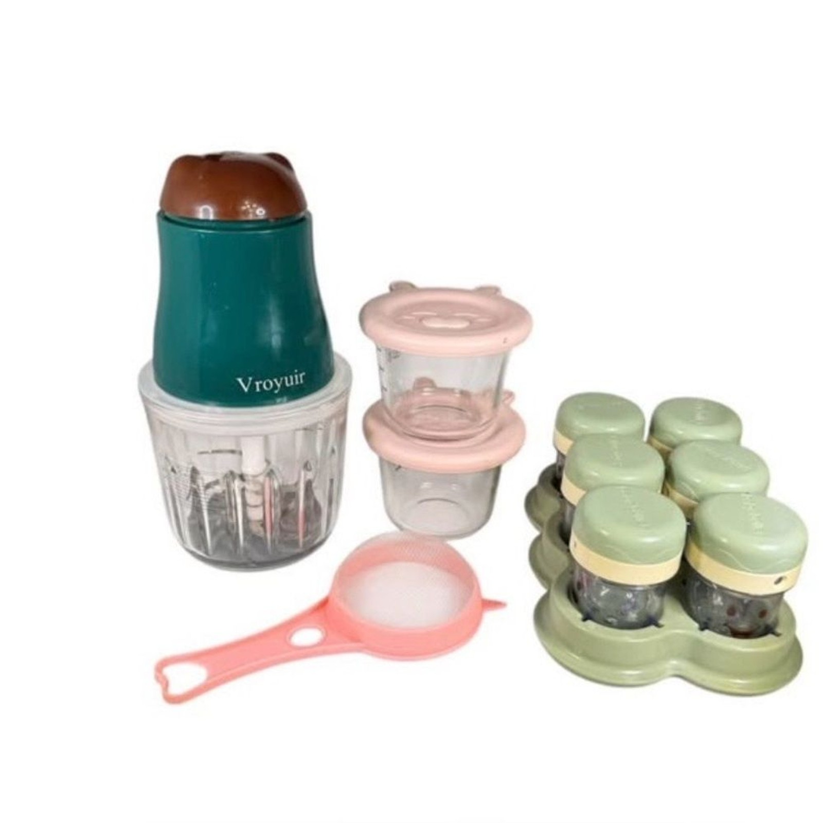 Vroyuir Baby Food Maker & Baby Bullet br Storage Set + More