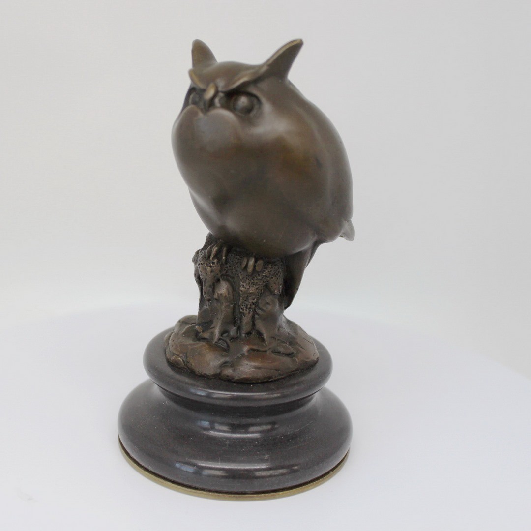 Statue Owl Owl Bird Wildlife Art Deco Style Art Nouveau Style Solid