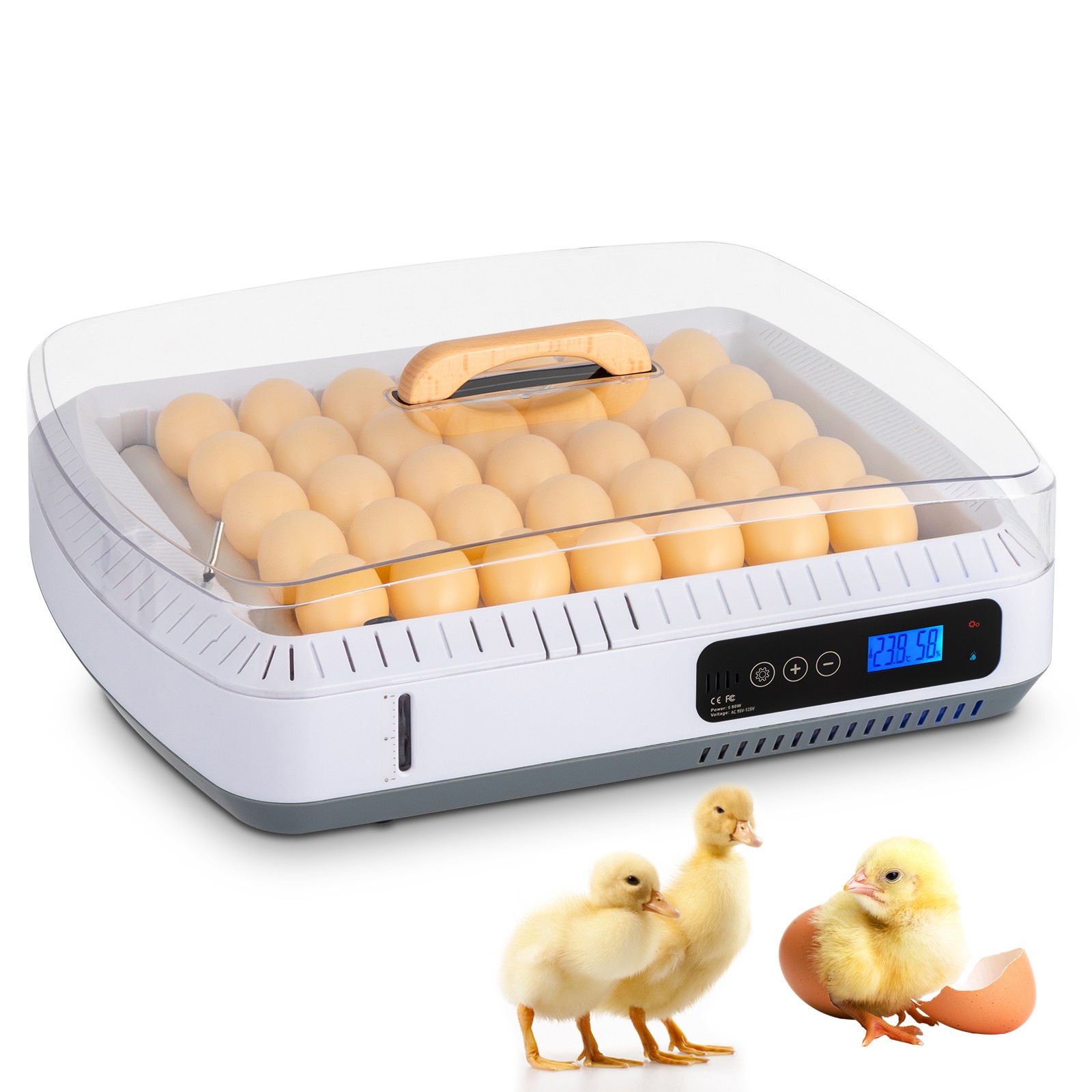 35 Egg Incubator Automatic Turning Temperature Humidity Control Water Alarm 