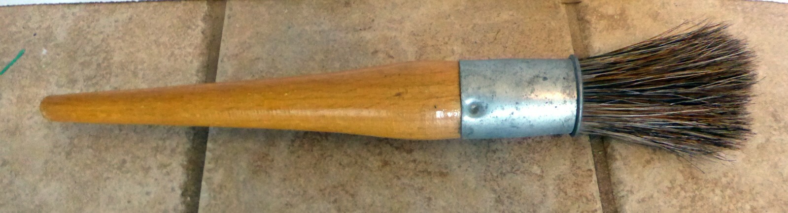 Vintage Bench, Parts Cleaning Brush, Badger Bristle , Used 1 1/4 Round Quality