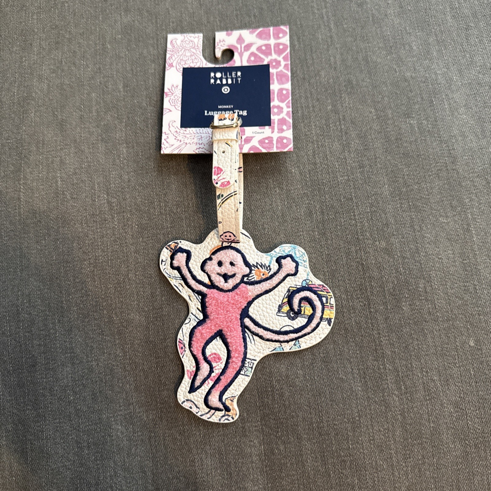 Roller Rabbit X Target Sea Life Monkey Luggage Tag ROADTRIP NEW with TAGS