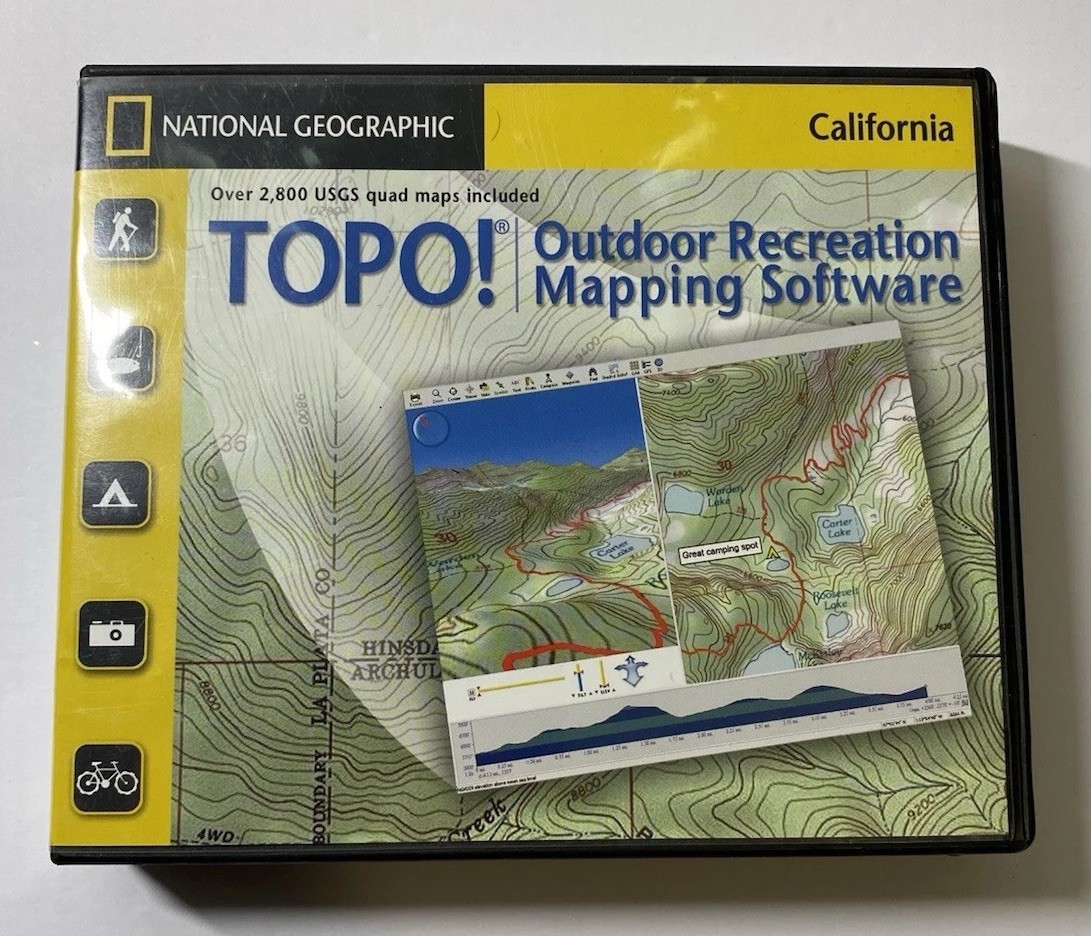 National Geographic TOPO! California Seamless USGS Topographic Maps On 10 CDs