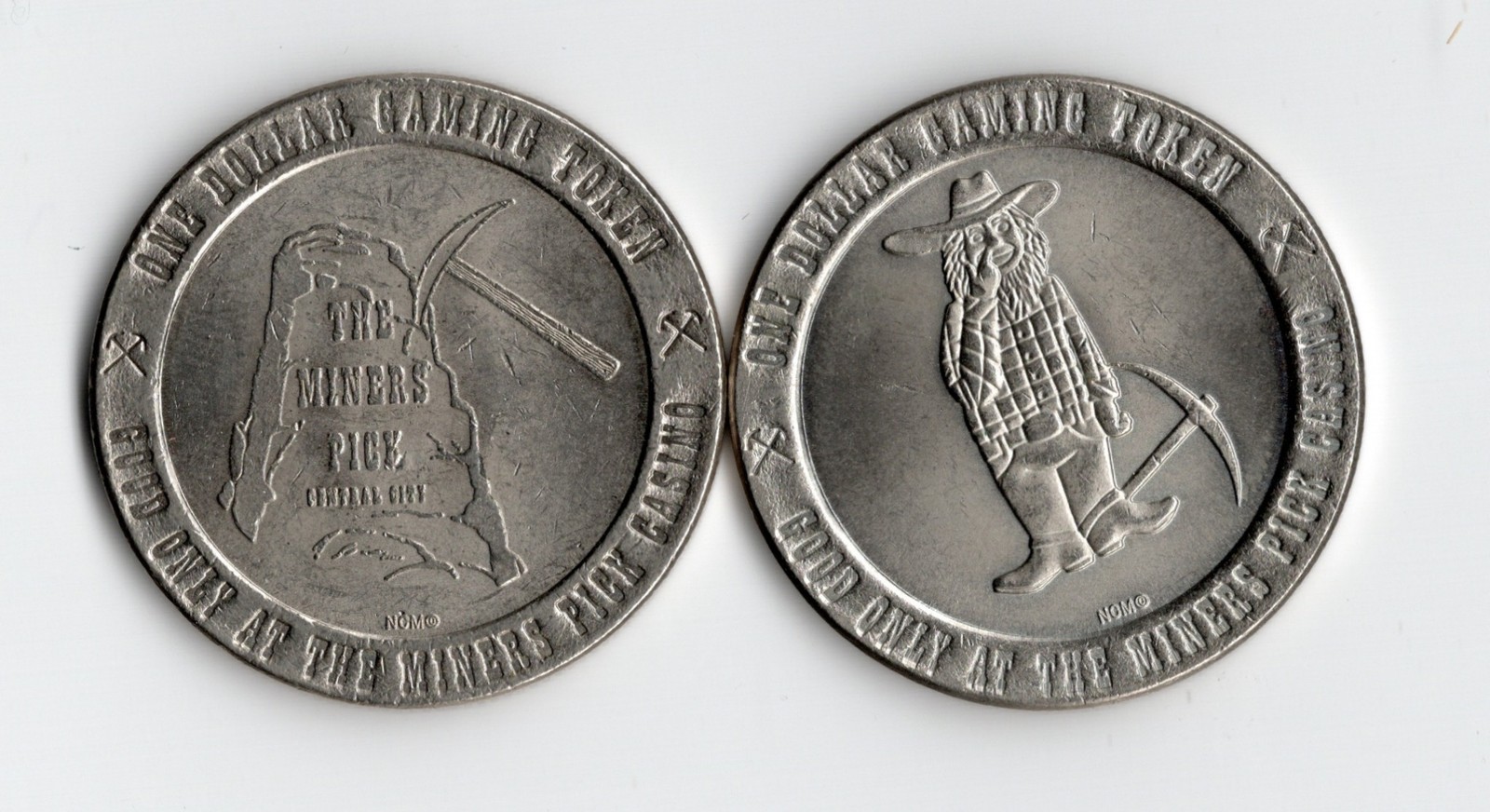 Miners Pick Casino Central City Colorado $1 Token