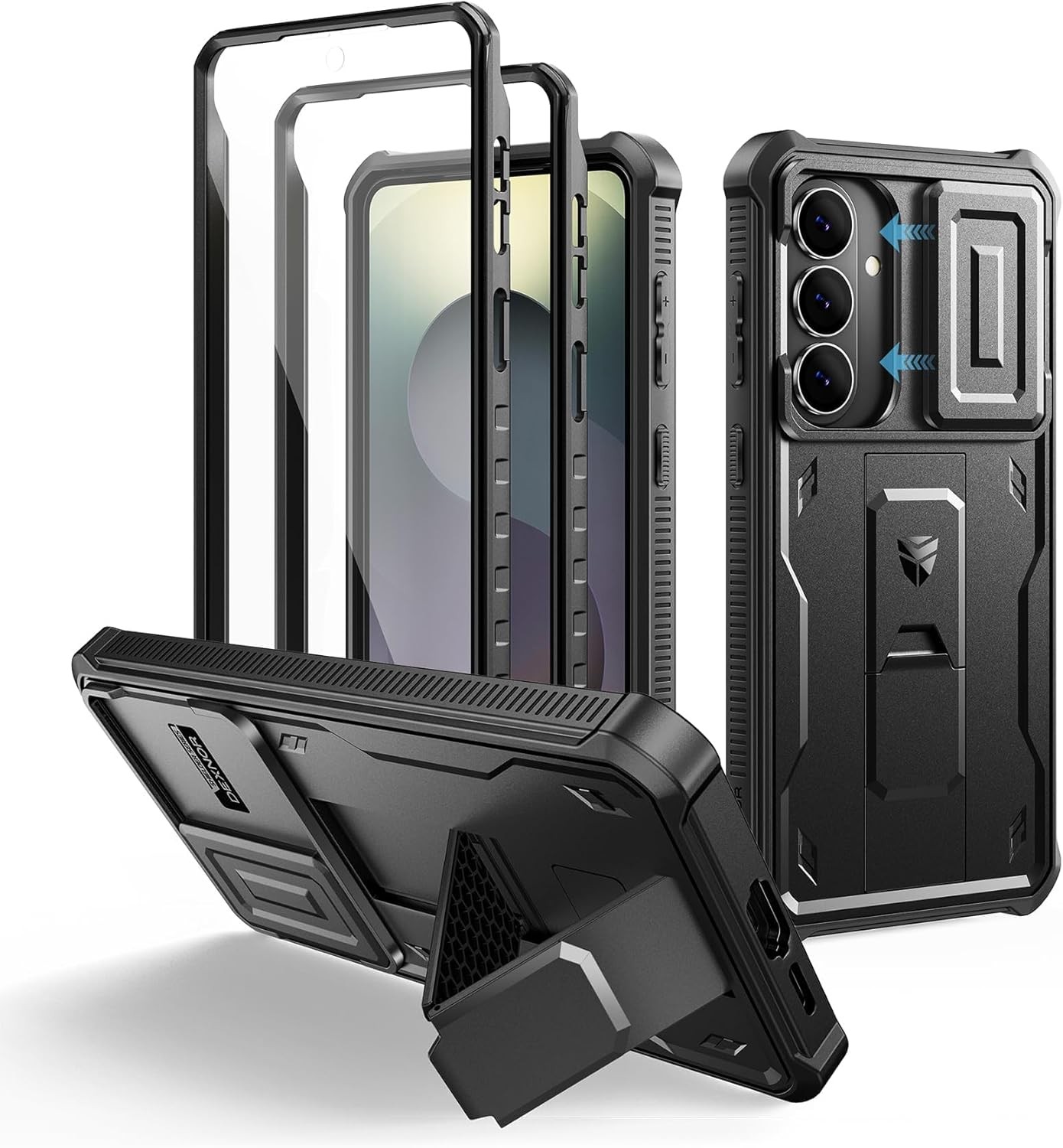 Samsung Galaxy S26 Ultra Case with Upgraded Slide Camera Cover & Kickstand, Blac