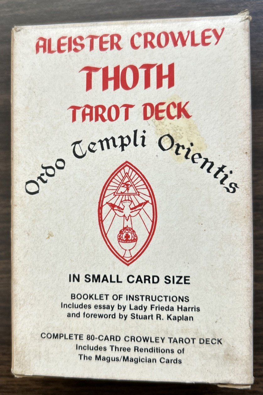 Aleister Crowley Thoth Tarot Deck Small Card Size 80 Cards US Games Swiss 1987