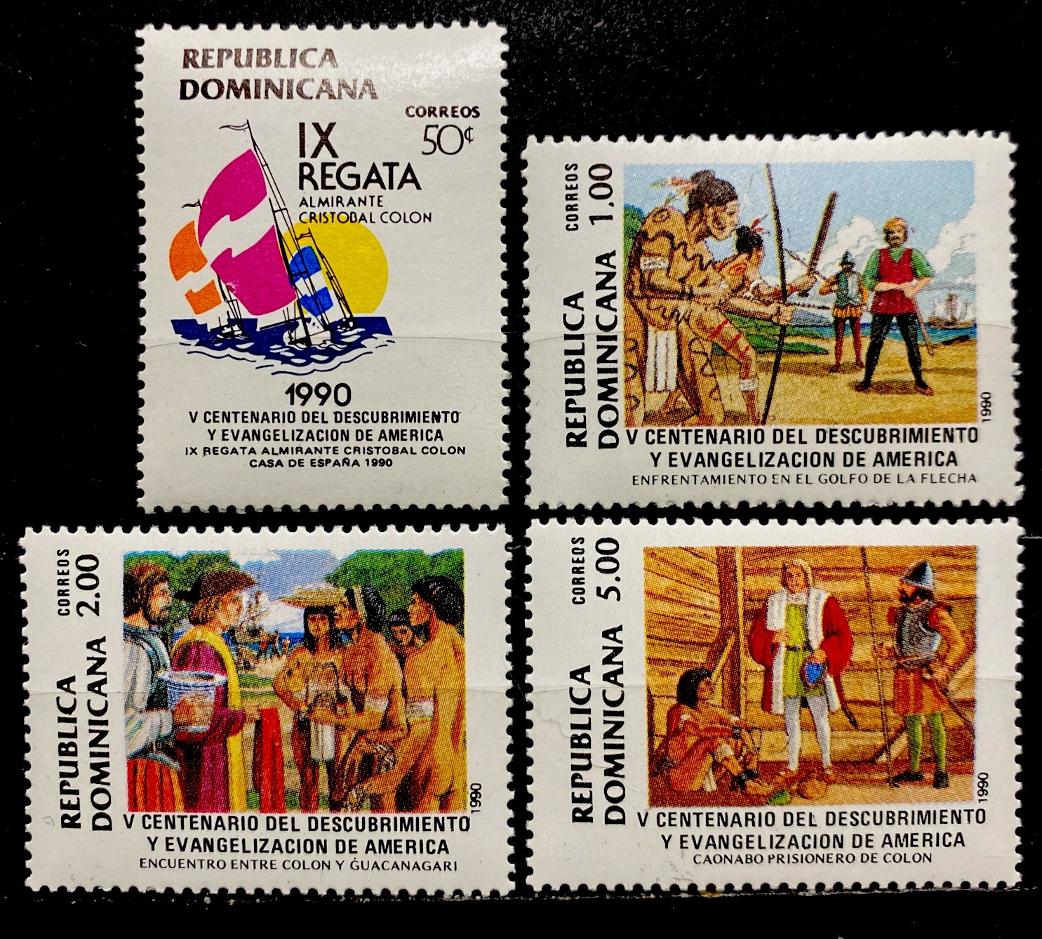 Dominican Republic 1990. SC# 1090-1092, 1093. MNH