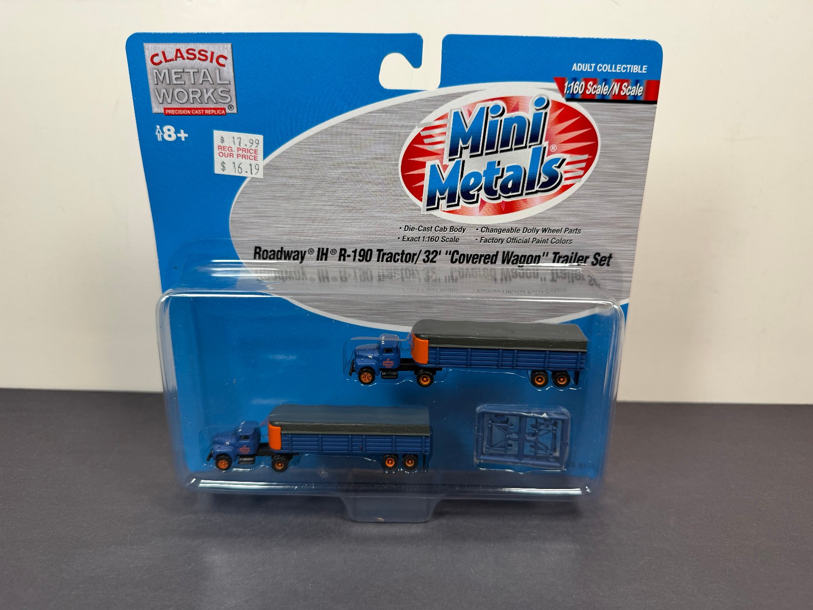 Mini Metals 51128 ROADWAY IH R-190 TRACTOR COVERED WAGON TRAILER SET 1:160 N