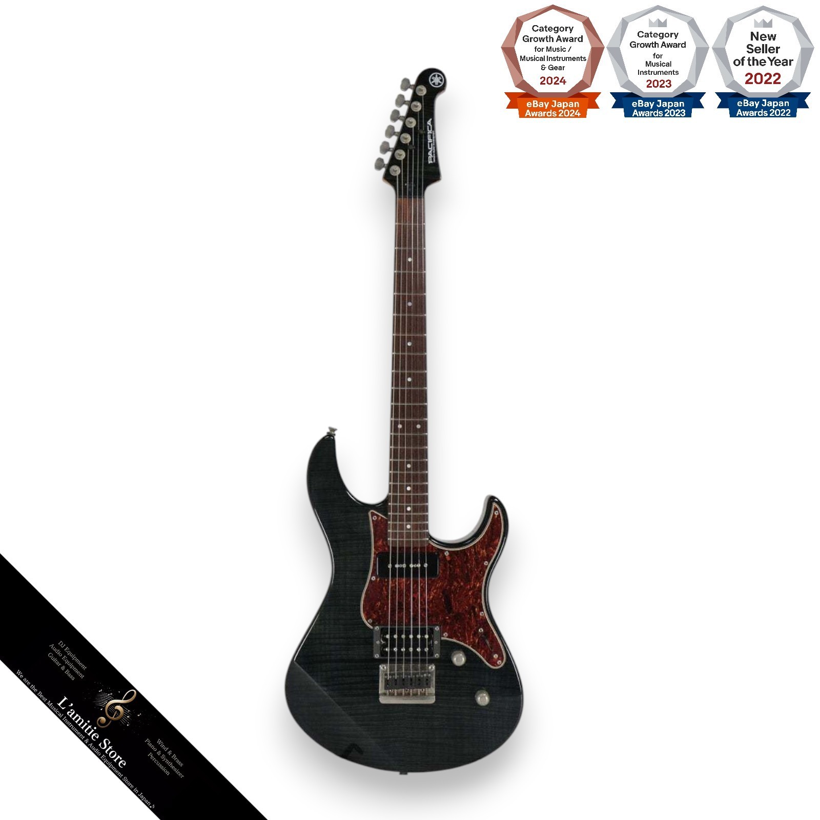 Yamaha PAC611 HFM TBL Electric Guitar Black 2011