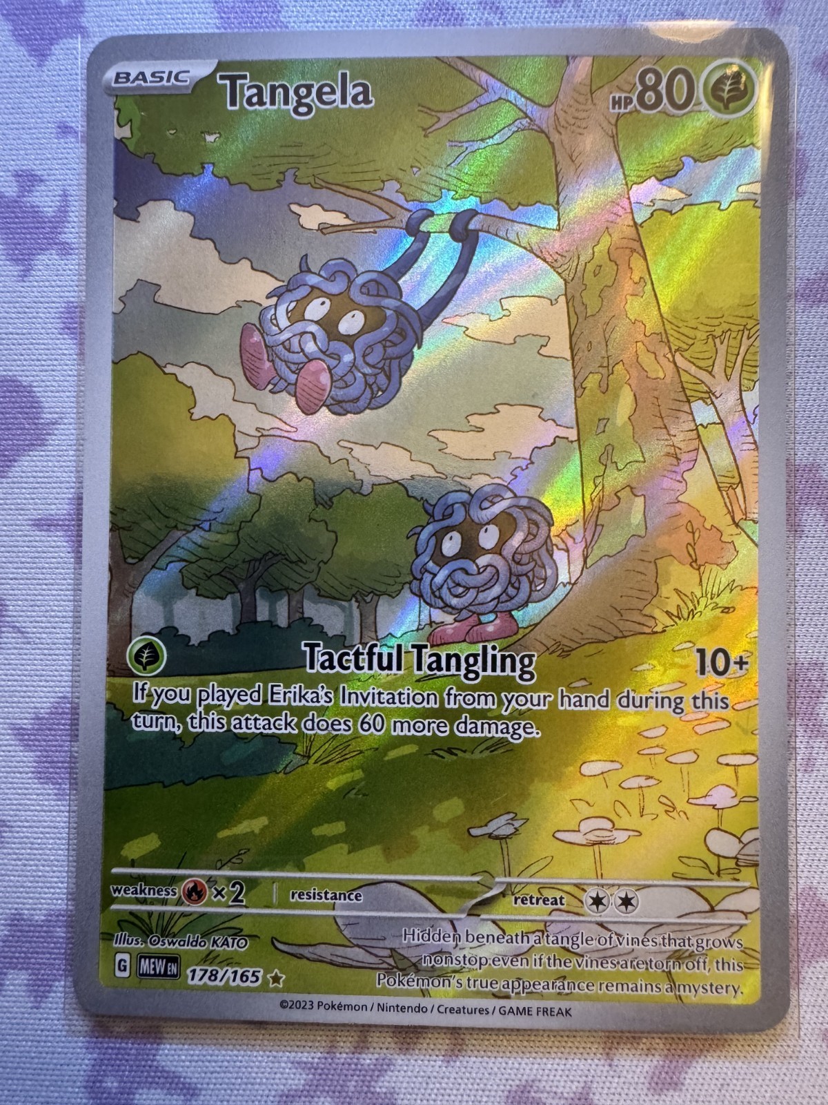 Pokemon: Tangela 178/165 Sv: Scarlet & Violet 151 Holo NM