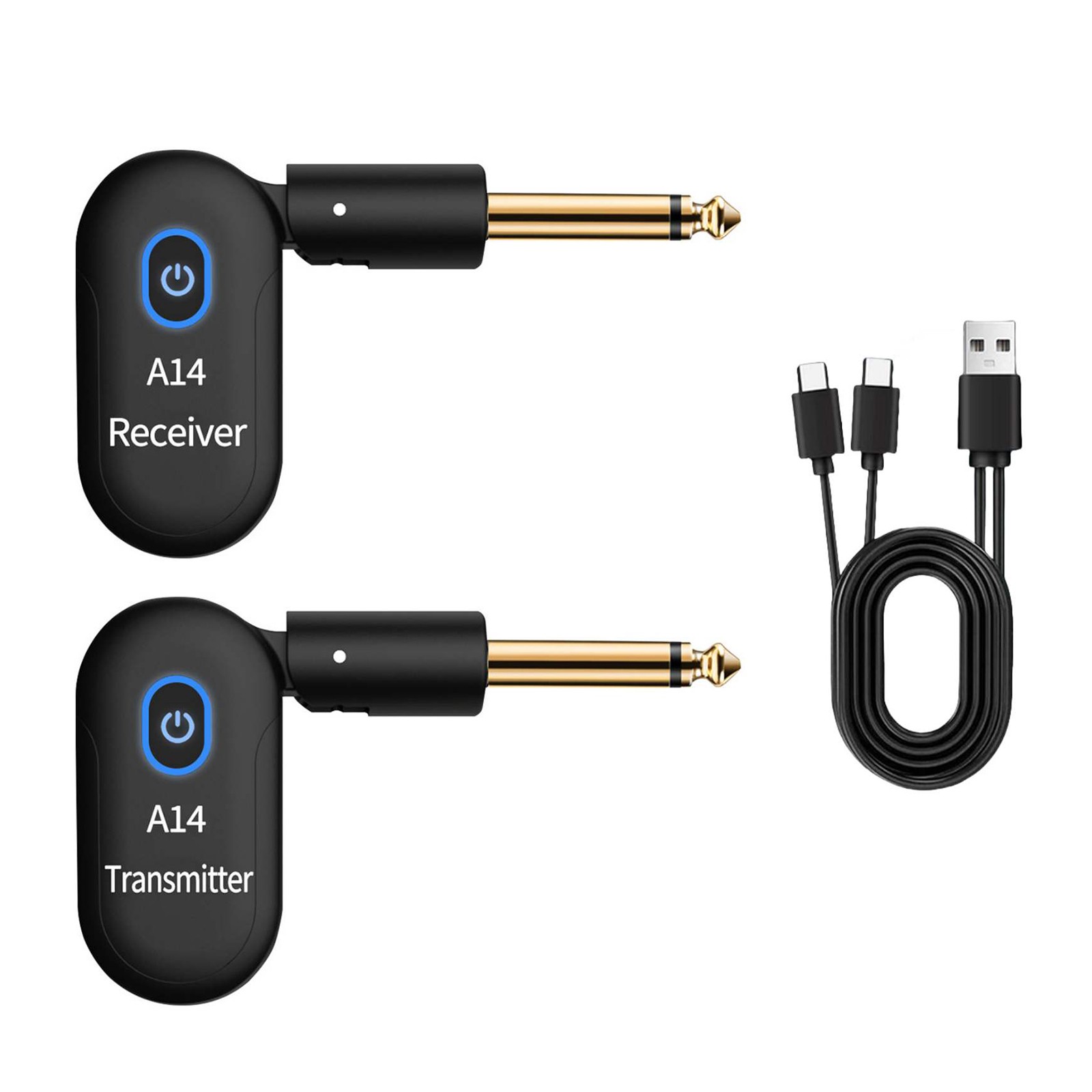 5V 2.4GHz Guitar Wireless System for Electric Guitar Bass Violin Rechargeable