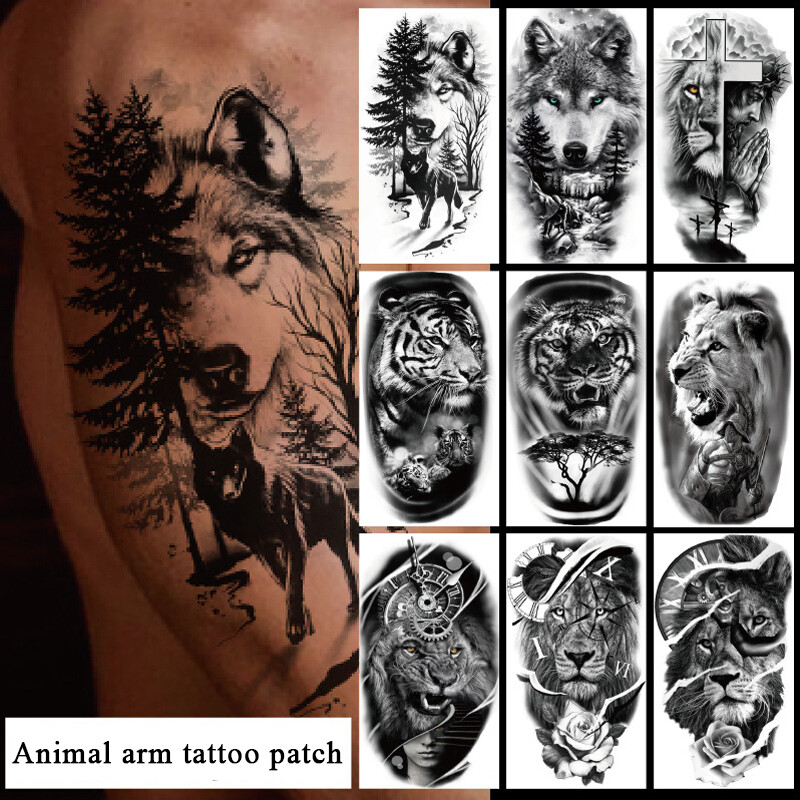 Temporary Tattoos Body Arm Tattoo Sticker Half Sleeve Fake Waterproof DIY❀