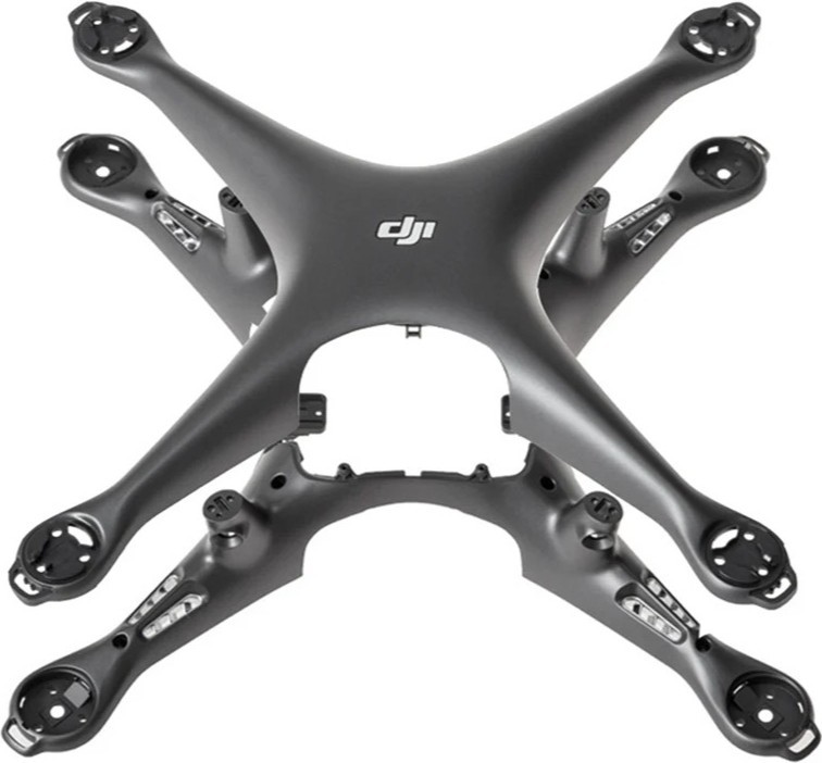DJI Phantom 4 Pro Obsidian — Top & Middle Shell (No Landing Gear)