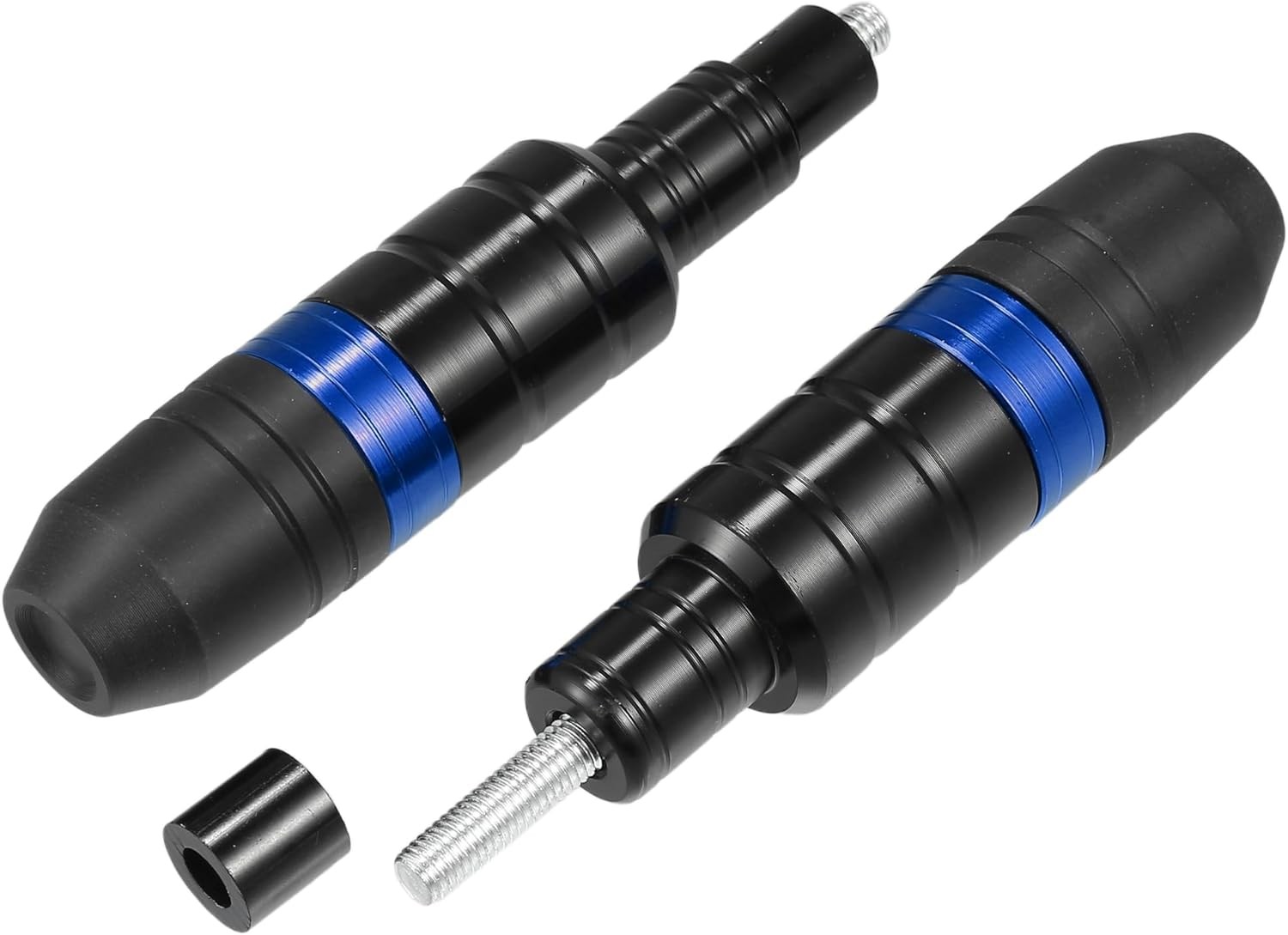 Motorcycle Frame Slider Anti-Fall Stick, Exhaust Anti Crash Falling Blue