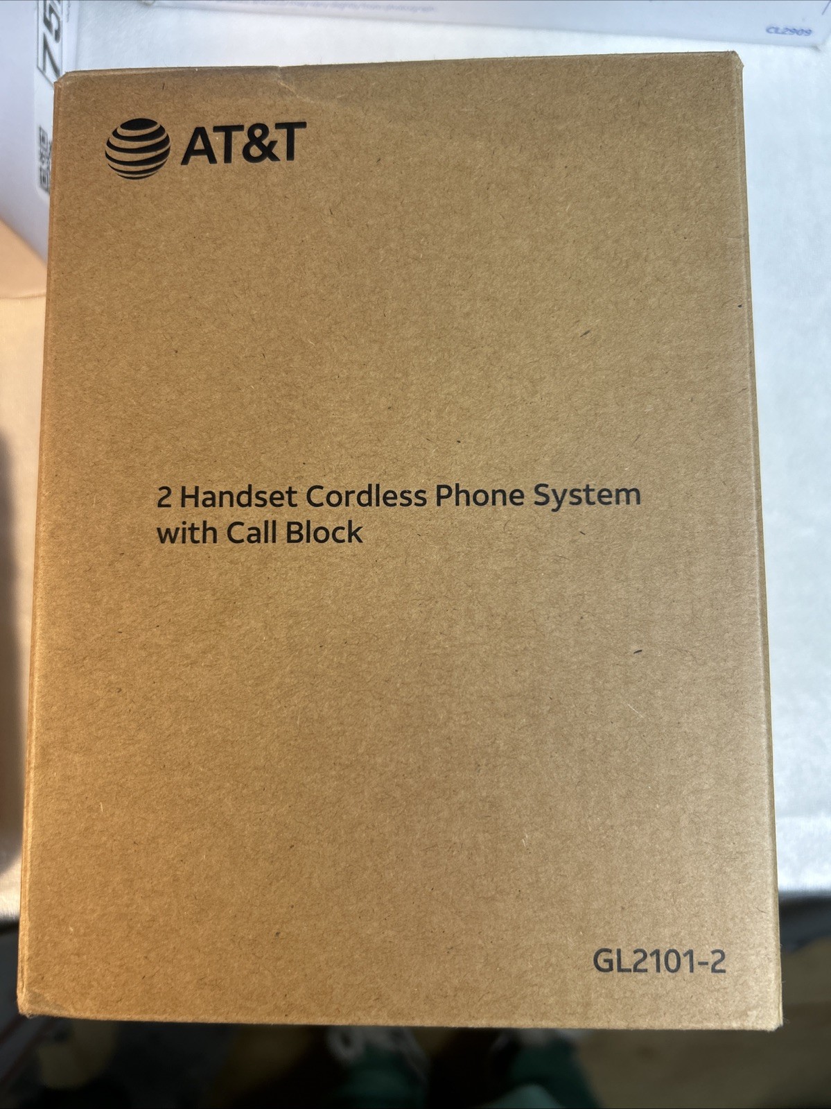 AT&T 2 Handset Cordless Phone System W/ Call Block GL2101-2 Black