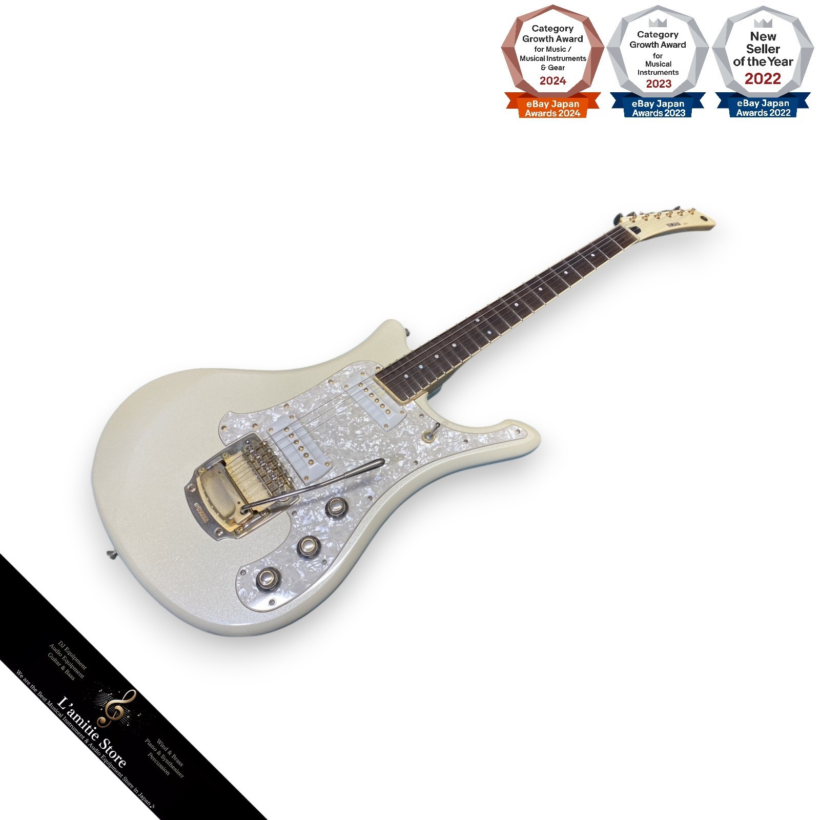 Yamaha SGV 1200 PSW Electric Guitar Pearl Snow White Slim Neck Rock Tone