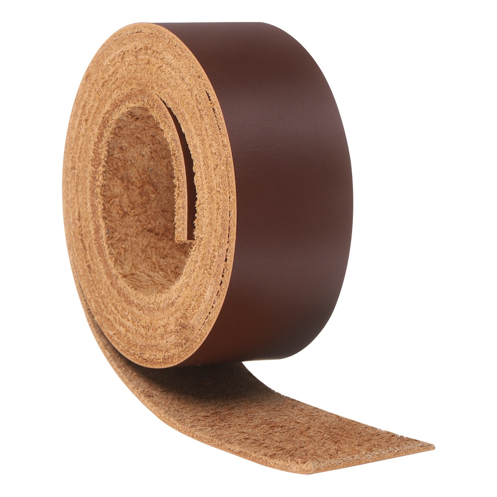 Full Grain Leather Strap, 0.8 Inches Wide x 16 Inches Long,Reddish Brown