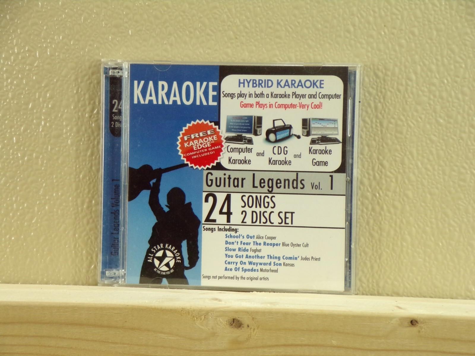 Guitar Legends Vol. 1 Karaoke CD 24 Songs 2 Disc Set