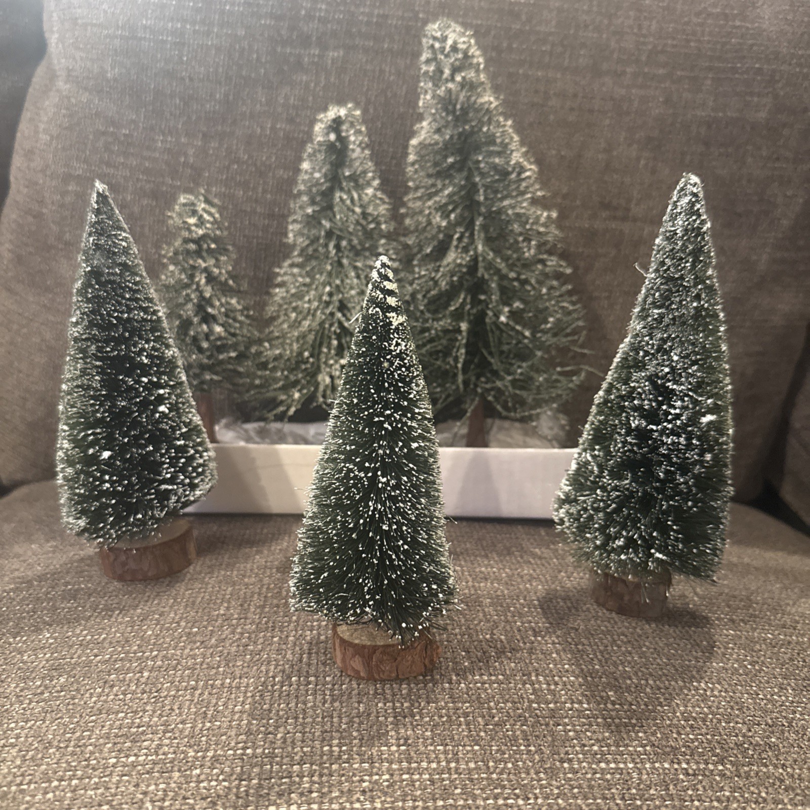 Dept 56 Snow Trees Lot Of 6