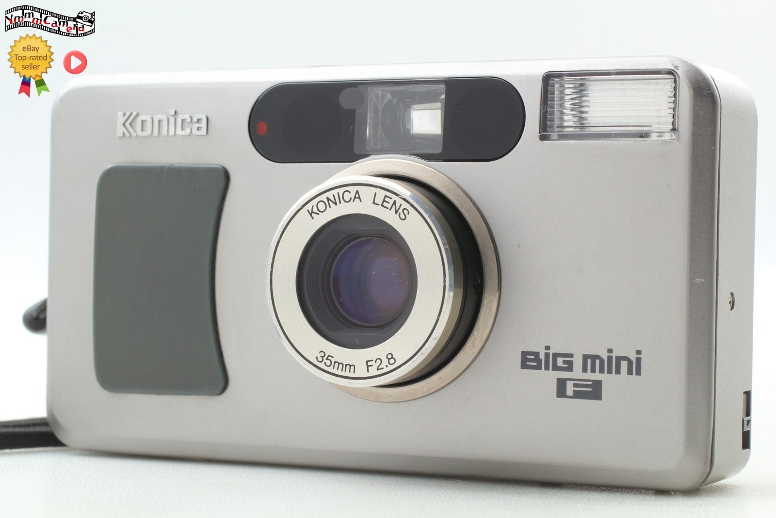 LCD Works  [Near MINT] Konica Big Mini F Point & Shoot Film Camera From JAPAN