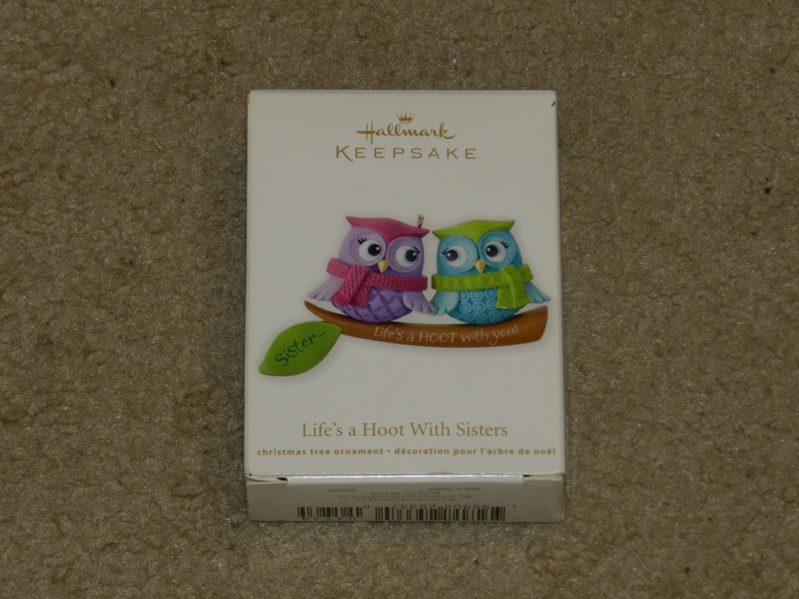 Hallmark Keepsake 2012 Life’s A Hoot With Sisters Christmas Ornament MINT COND.