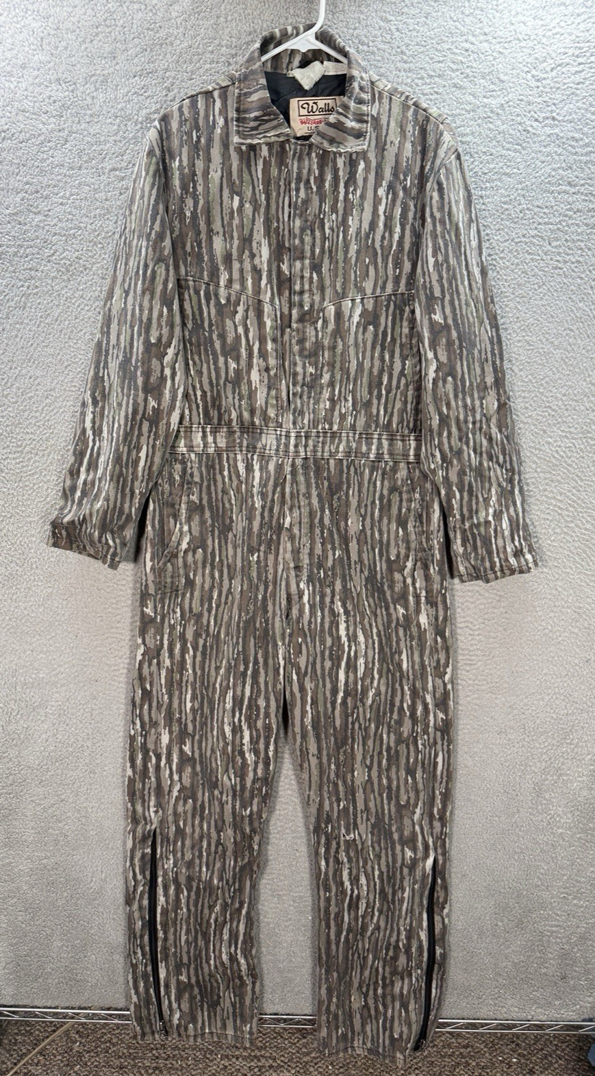 Vintage Walls Coveralls Mens Medium Tall Camouflage Blizzard Pruf Realtree Camo