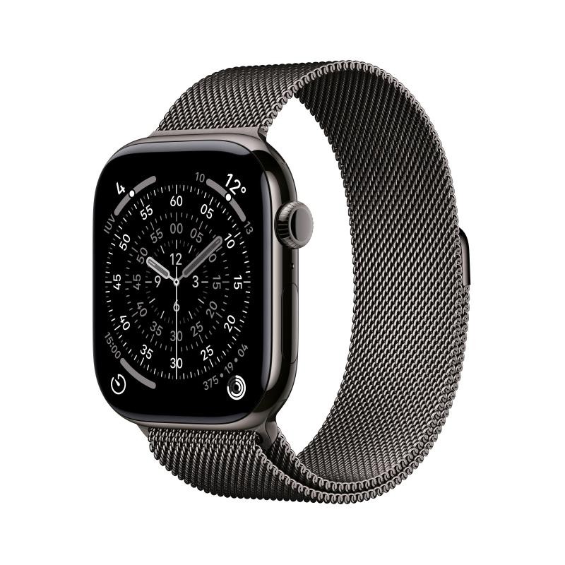 Apple Watch Series 11 GPS + Cellular 46mm Titanium Slate Case with Loop Milanes