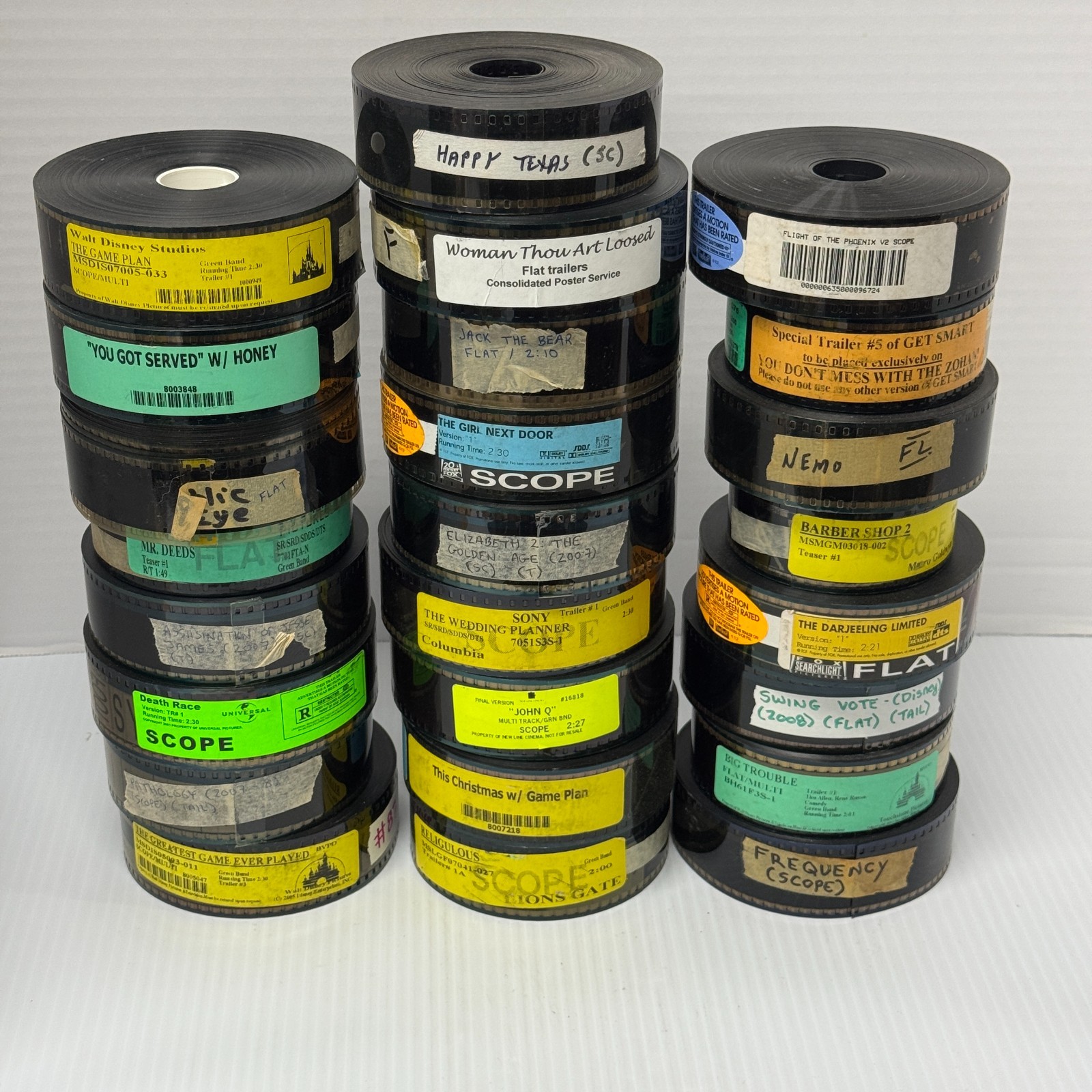 Lot of 25 35mm Film Theatrical Movie Theater Preview Trailers - R8