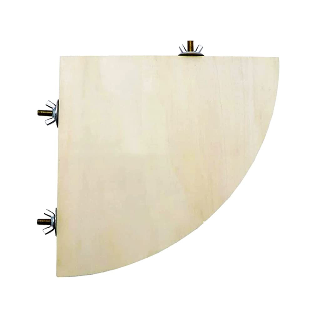 Bird Parrot Corner Perch Flat Platform Stand, Easy to Install, Safe and Stabl...