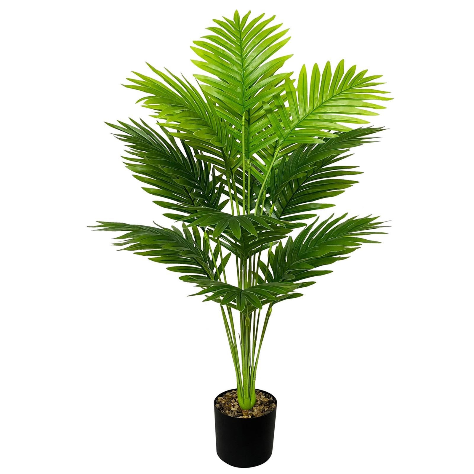 Rozwkeo Artificial Plants in Pots Large Fake Tree Floor 80cm Tall Palm, Green 