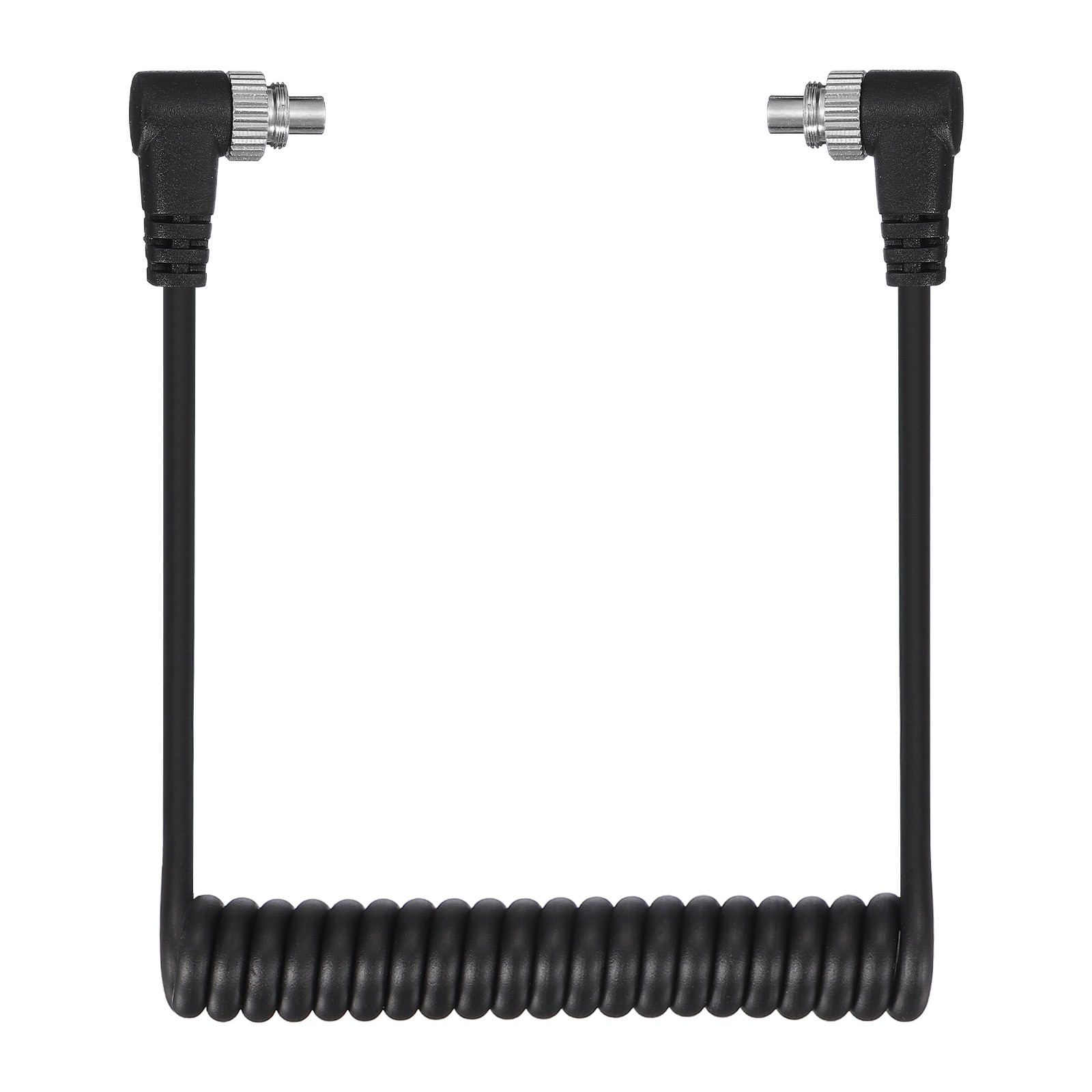 3mm to Male Flash PC Sync Cable with Screw Lock PC to PC, Black