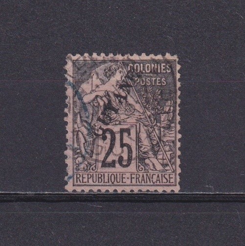 FRENCH GUIANA 1892, Sc# 25, CV $35, Used