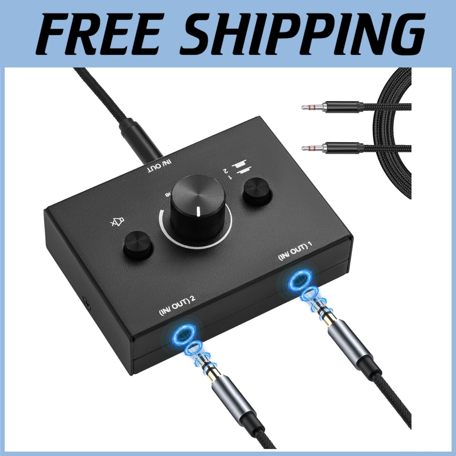 3.5mm Audio Switch Box for Speaker & Headphone