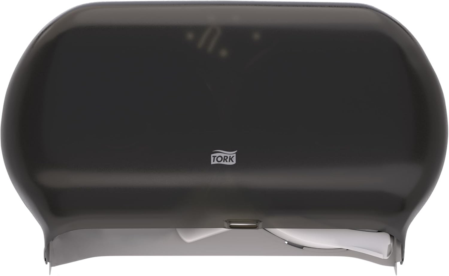 Twin Jumbo Toilet Paper Roll Dispenser Smoke T22 Refill Indicator Window 56TR