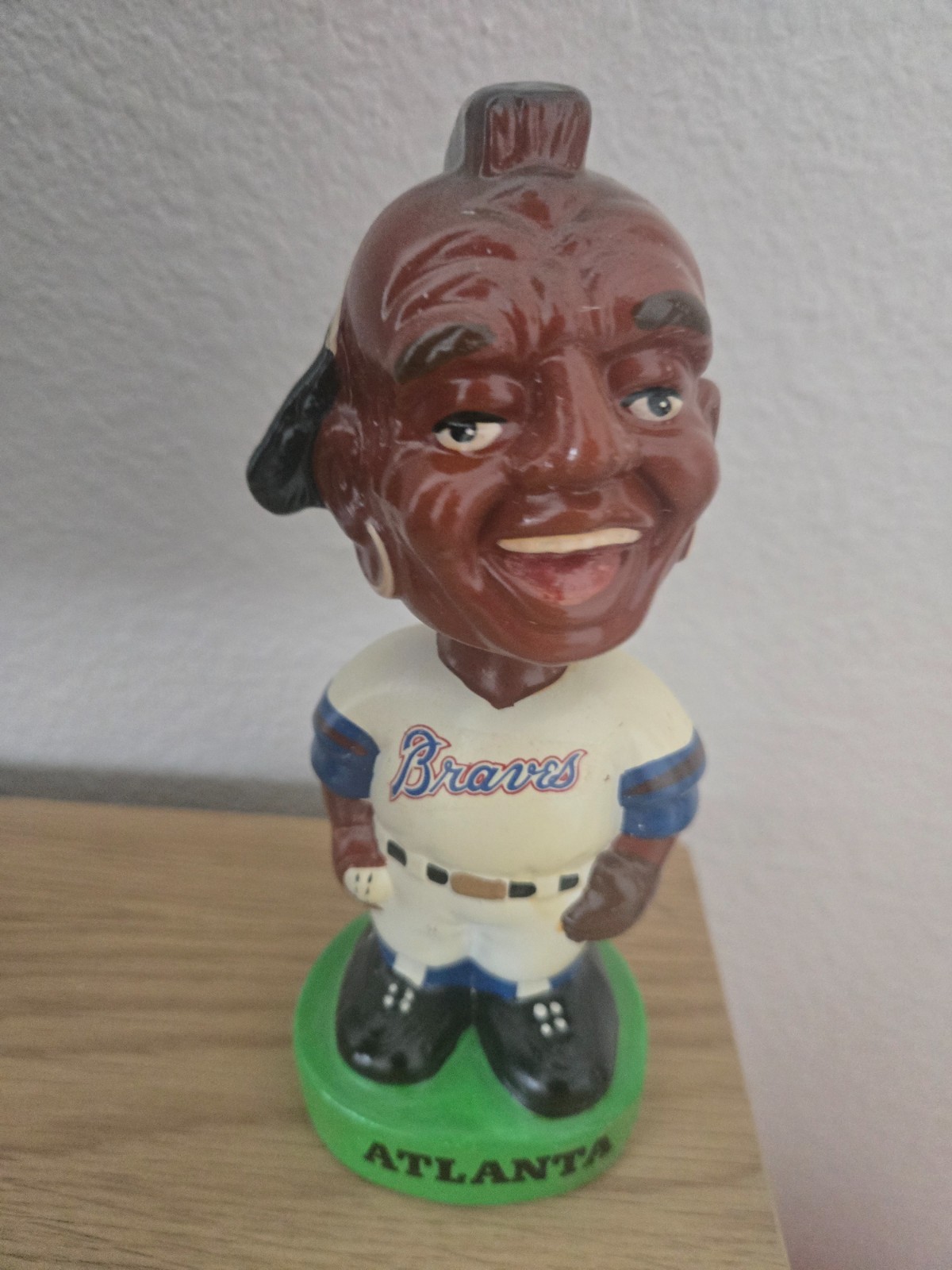 Vintage Atlanta Braves Bobblehead Nodder Indian Baseball
