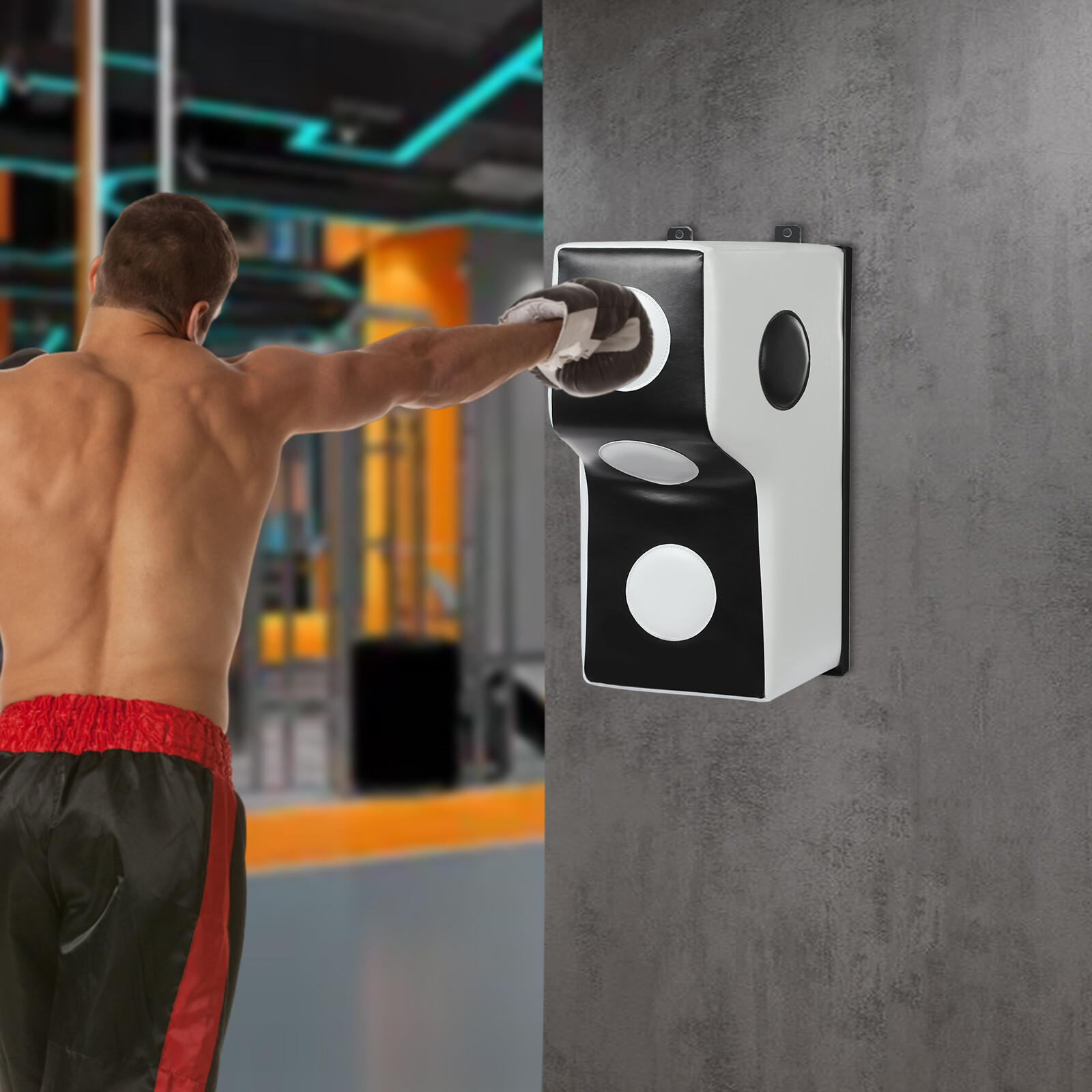 Wall Mount Punching Bag, Boxing Training Equipment for Hooks Uppercut Boxing Bag