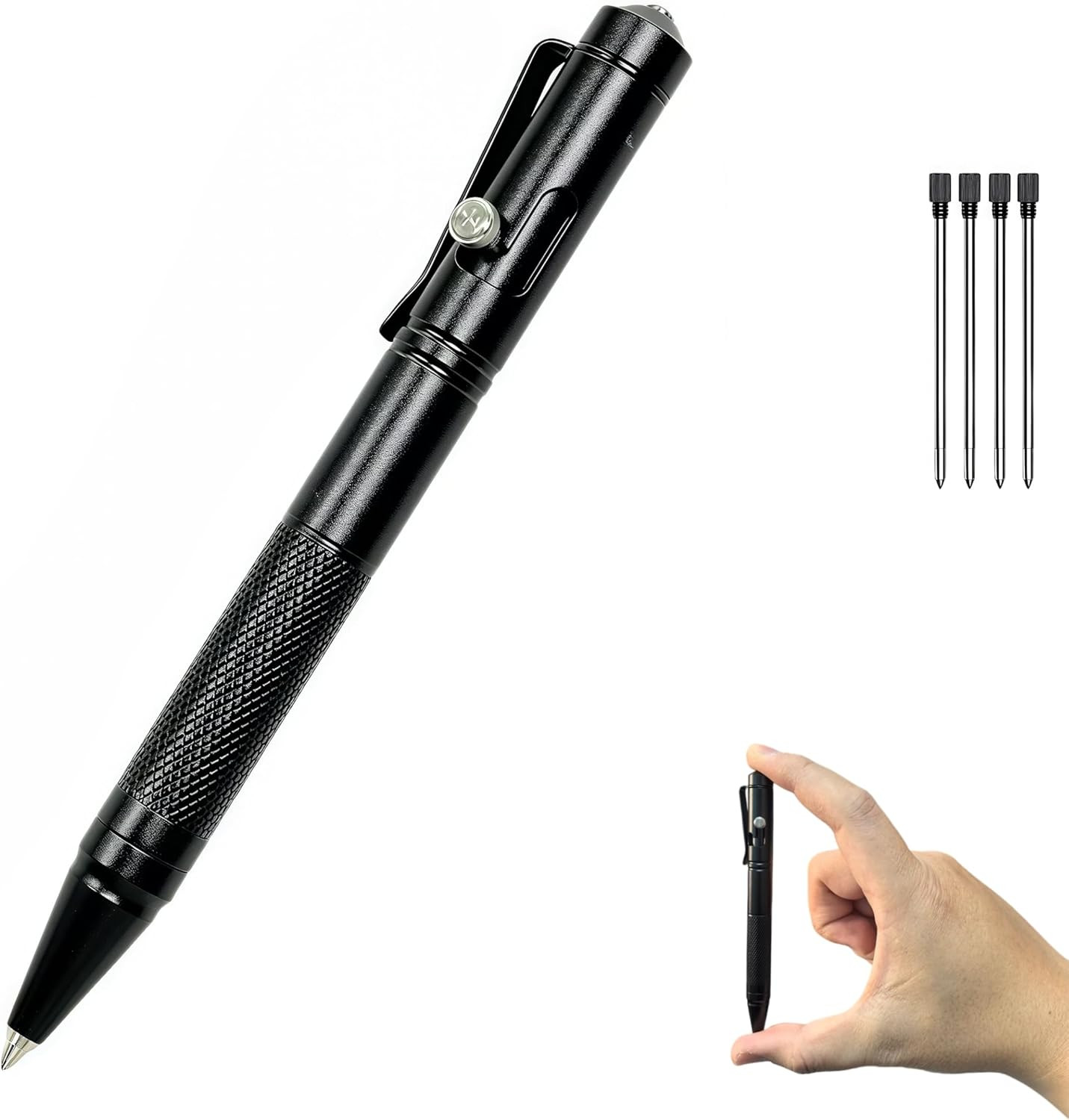 Mini Bolt Action Pen Set, Ultra-Light EDC Pocket Military Tactical Pen, Aluminum