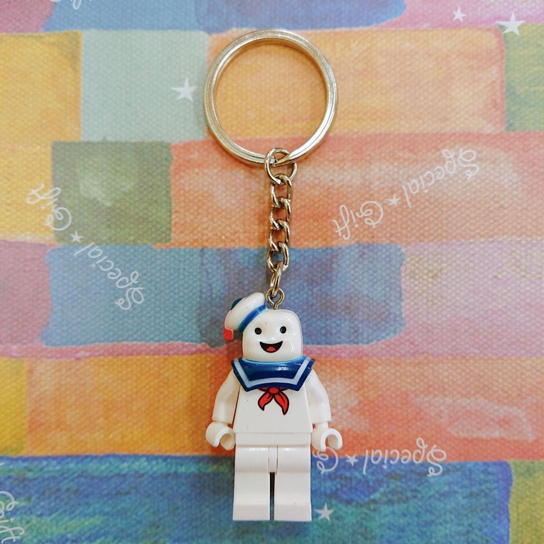 Ghostbusters Marshmallow Man Block Keychain American Character