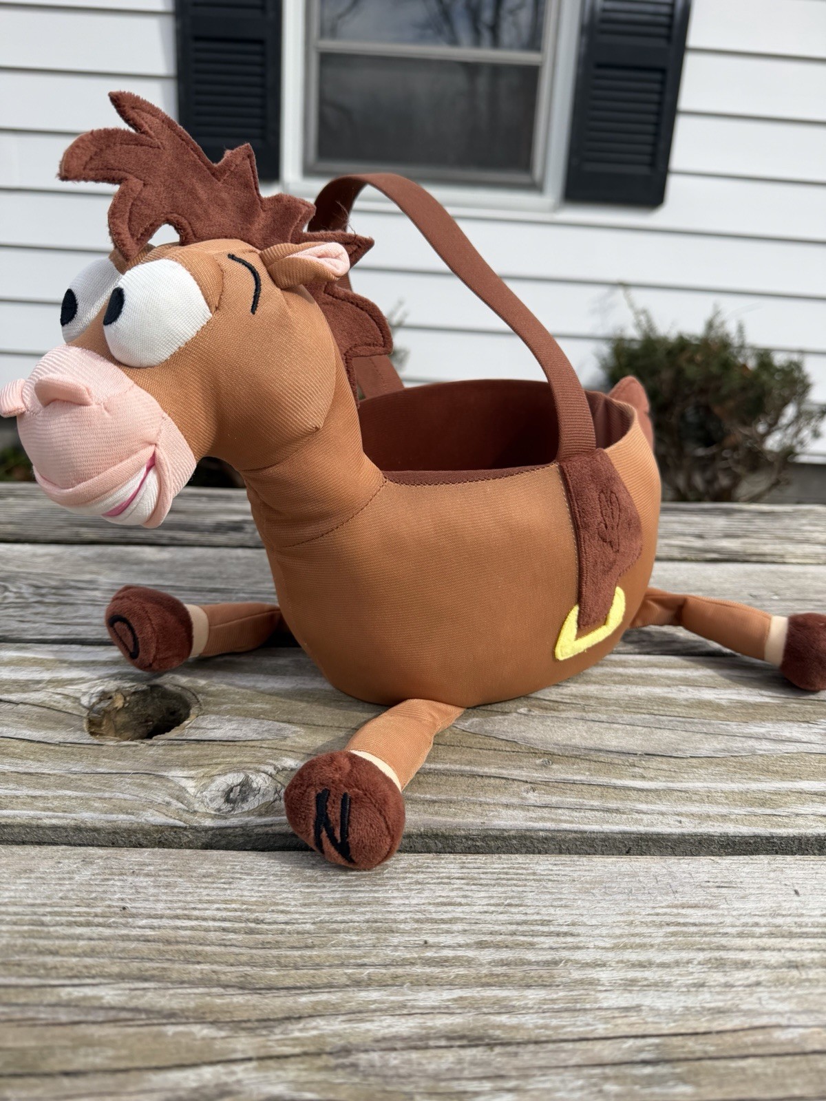 Disney Toy Story Bullseye Plush Easter Basket Plush RARE 