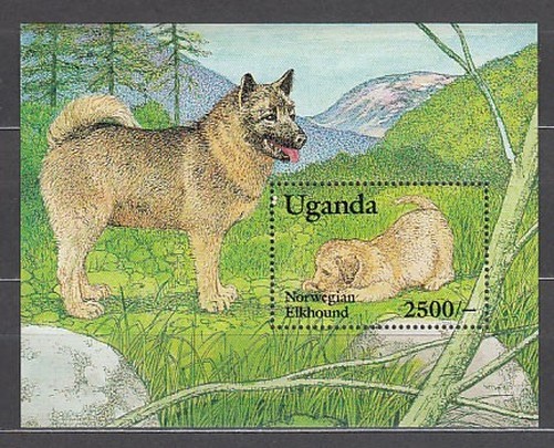 Uganda - Yvert 177 Sheets ** Mnh Fauna Dogs