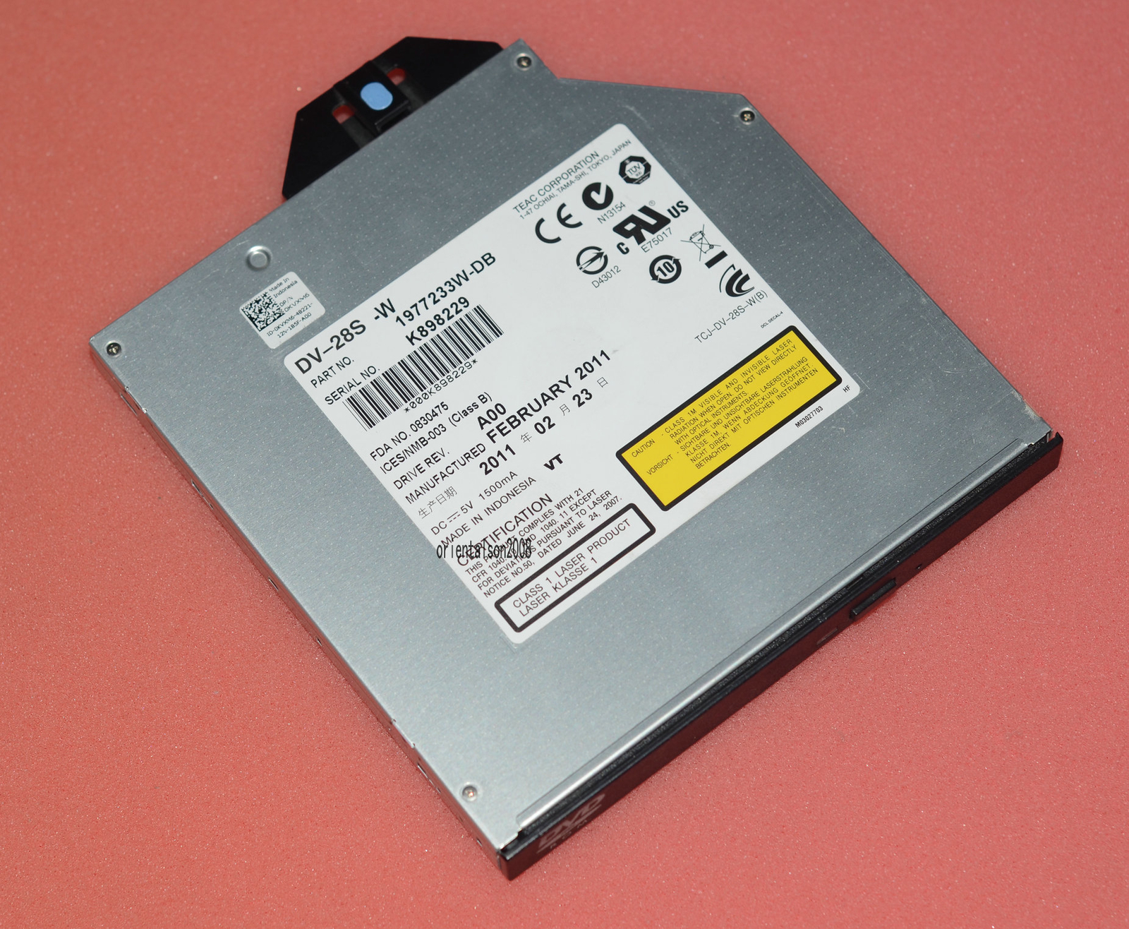 Dell PowerEdge R610 R710 R810 DVD-ROM SATA Slimline Optical Drive KVXM6 DV-28S