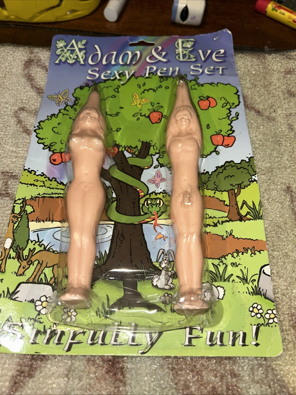 Vintage 1990s Nude Pens, "Ball Pens", Novelty, Gag Gift, Adult Humor