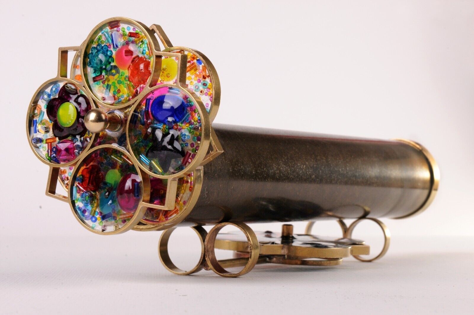 Handmade ORIGINAL Roy Cohen Giant Flower Extra wheel Kaleidoscope