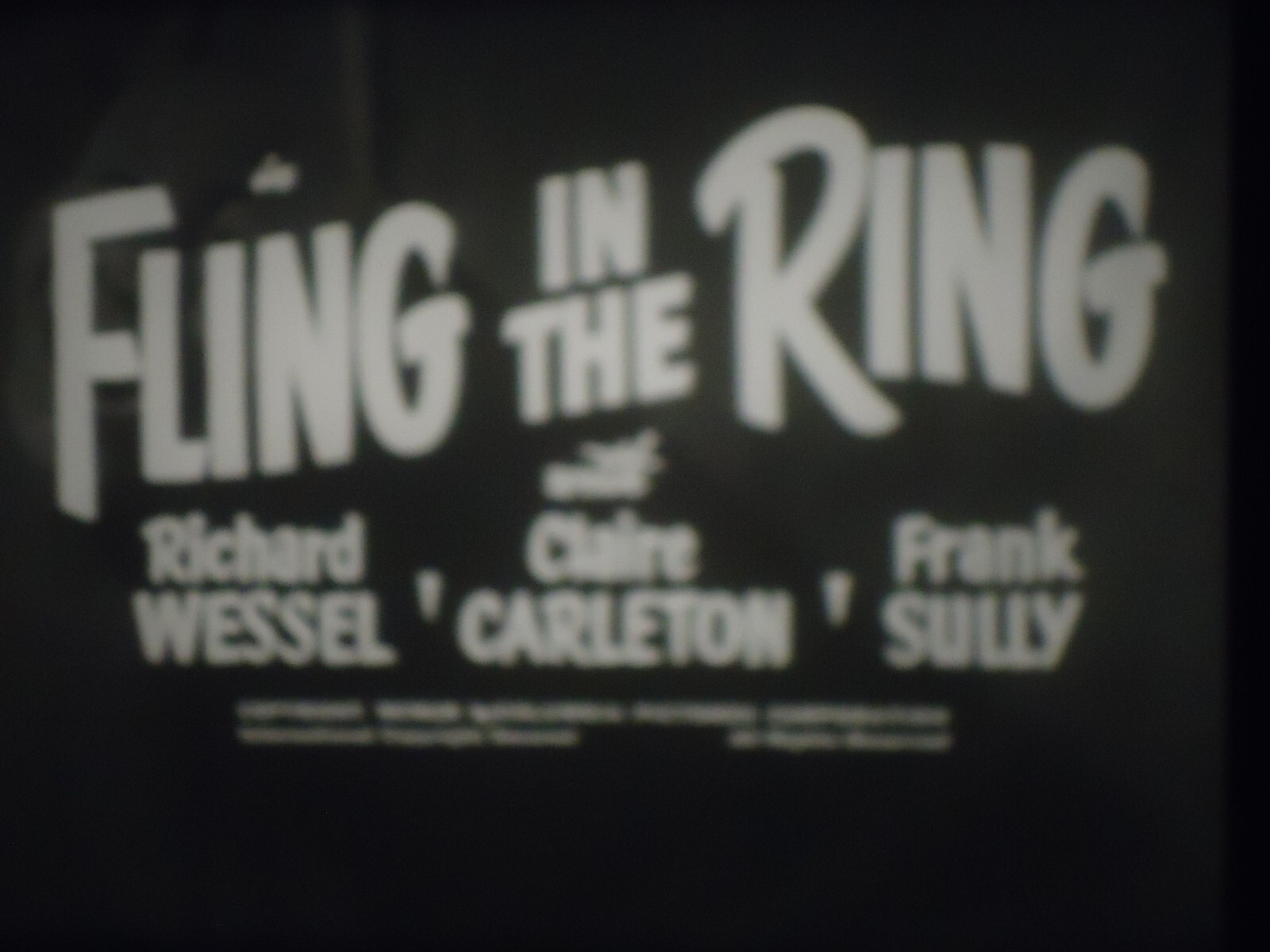 16mm Fling in the Ring  Three Stooges Short 800'
