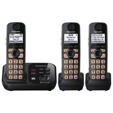 Panasonic KX-TG4733 Dect 6.0 Plus Digital Cordless Answering System 3 Handsets