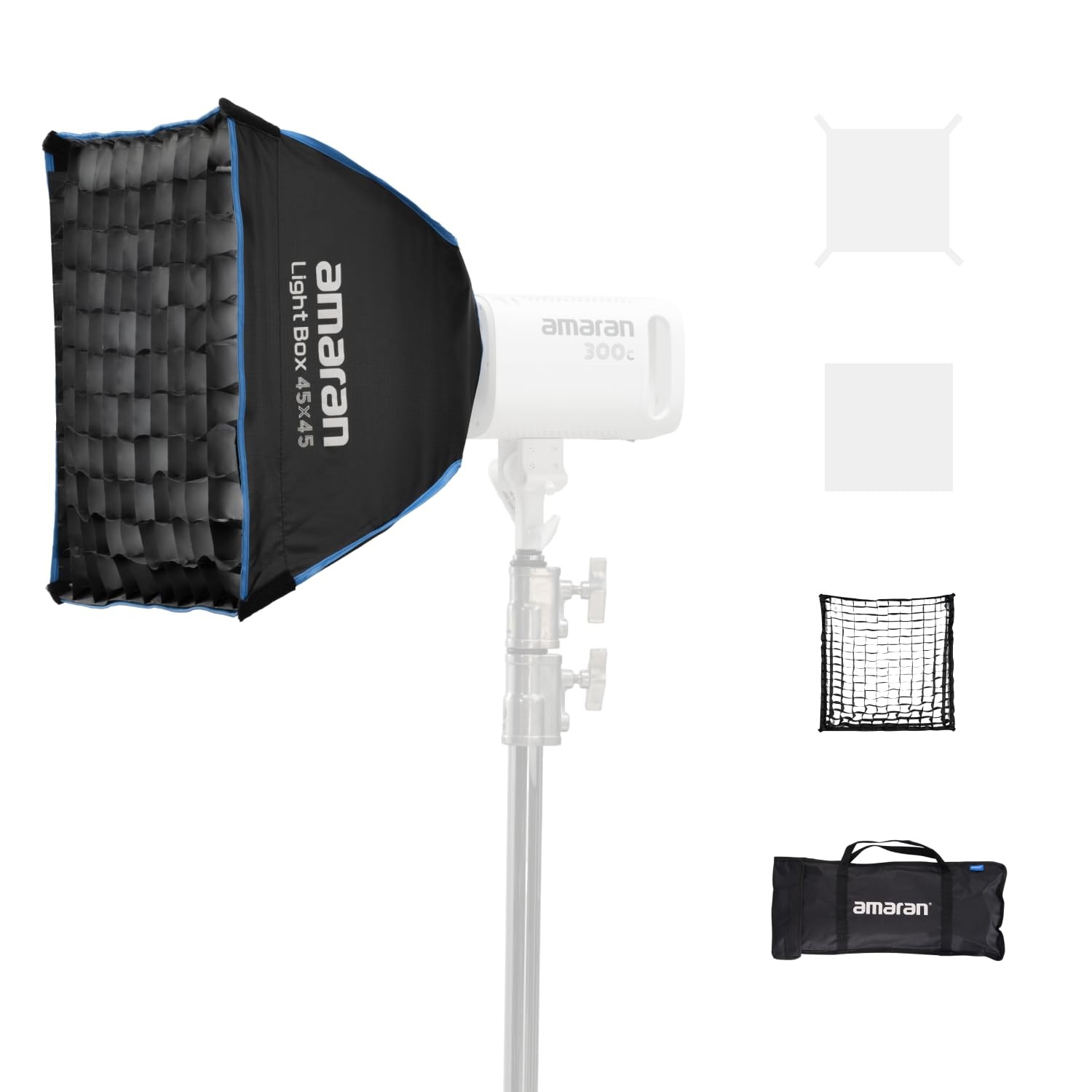 Light Box 4545 Soft Boxes Foldable -snap Quick-Setup Square Bowens Mount Soft...