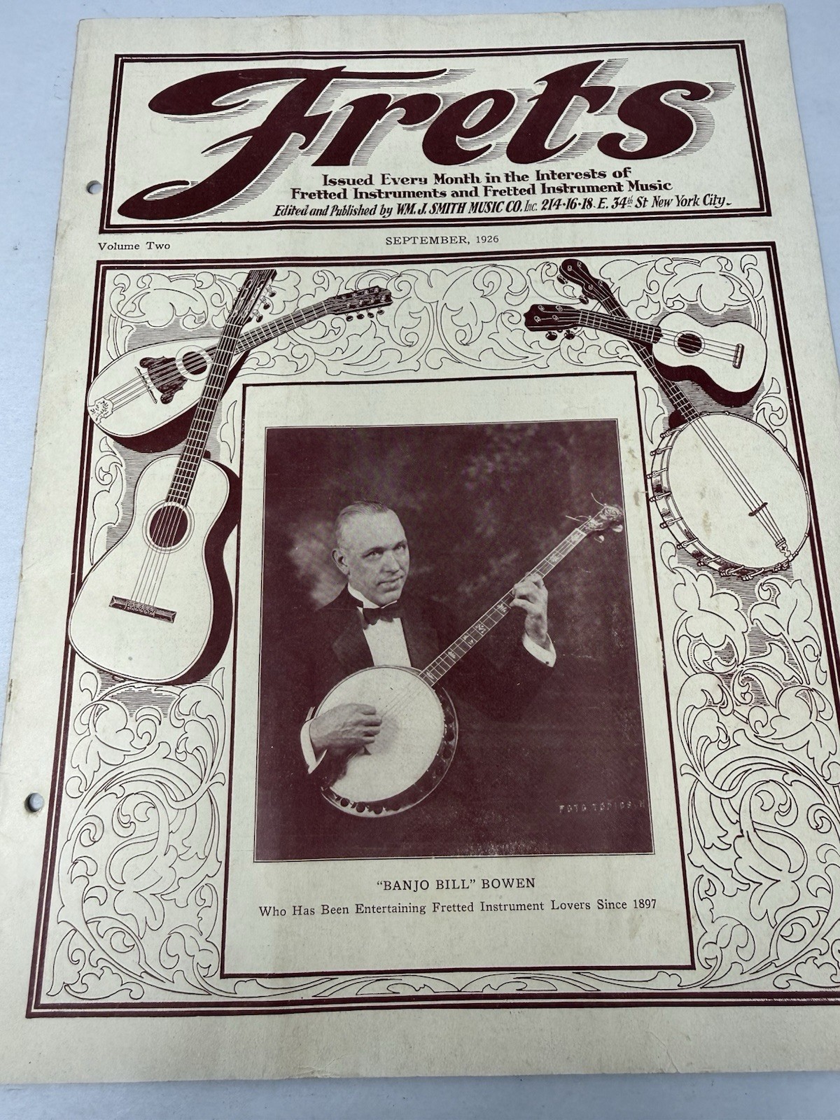 1926 FRETS Magazine Jazz Age Guitar Banjo Mandolin Vintage Vol 2 No 6 - RARE!