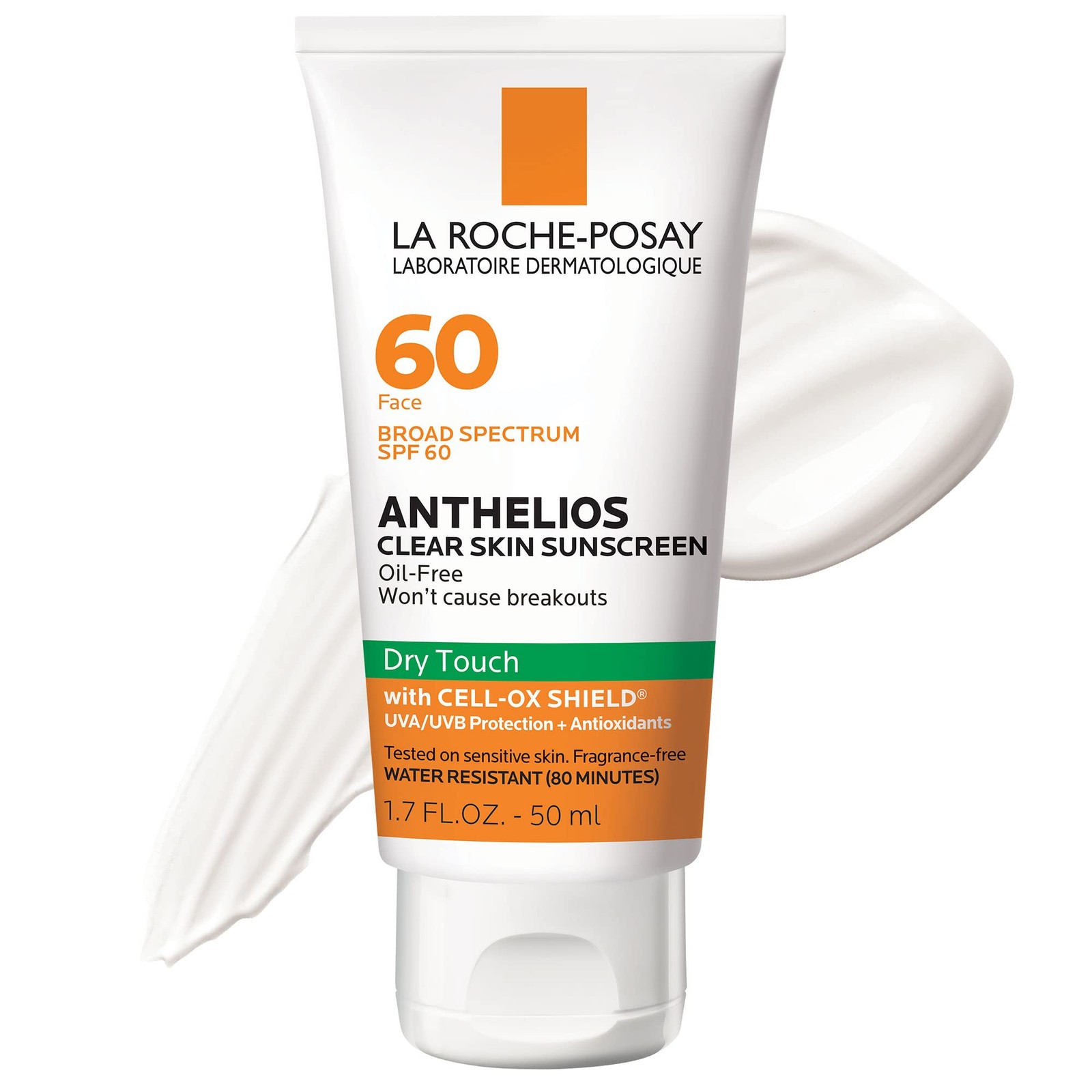 La Roche-Posay Anthelios Clear Skin Sunscreen Dry Touch SPF 60, Oil Free