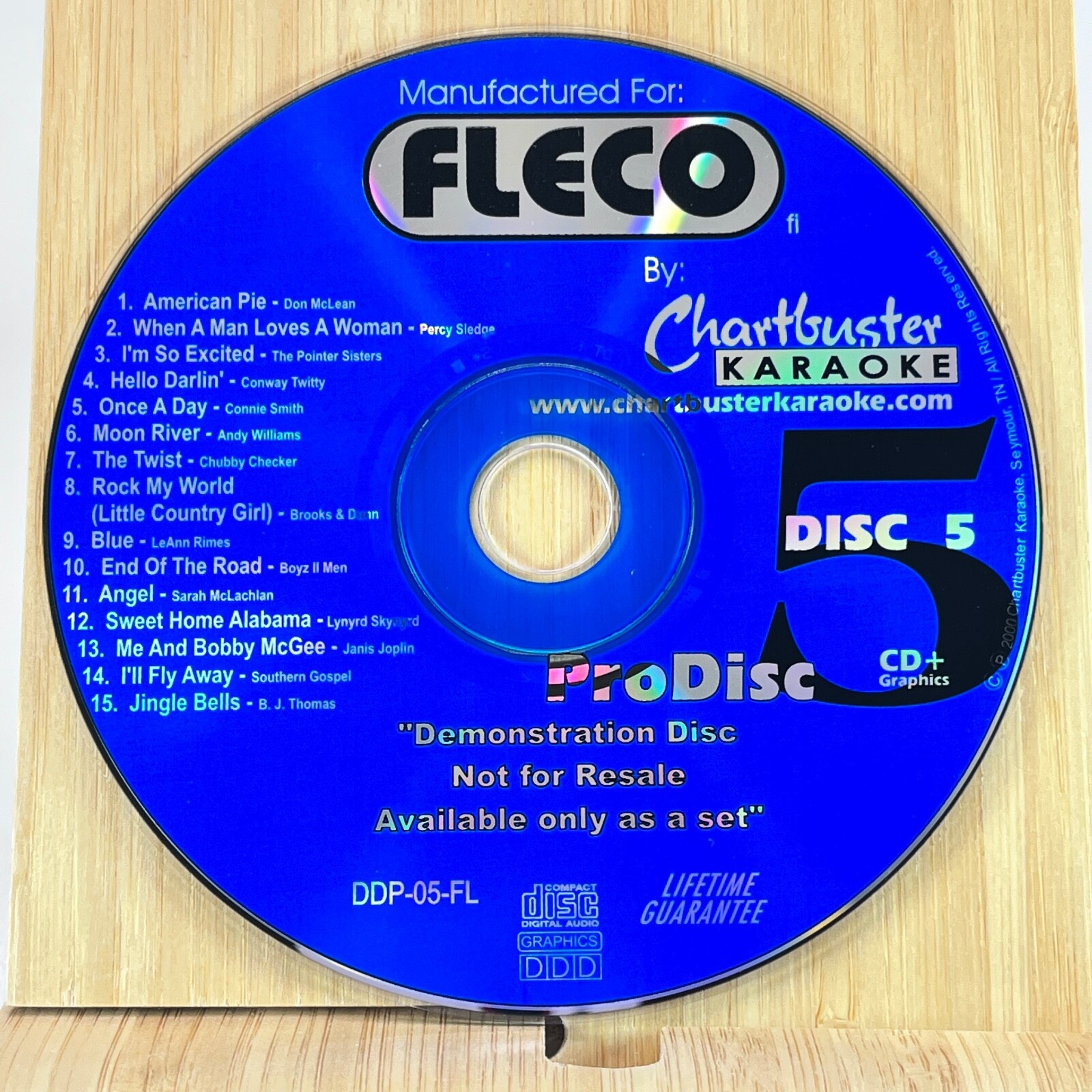 Fleco Chartbuster Karaoke Disc 5 ProDisc CD+G DDP-05-FL